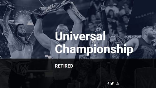 The page has been changed to reflect that the title has indeed been retired (Credit: WWE.com)
