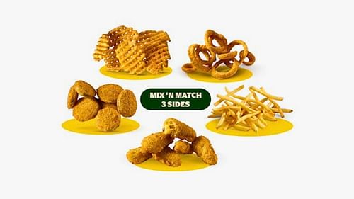 A variety of sides to choose from (Image via carlsjr.com)