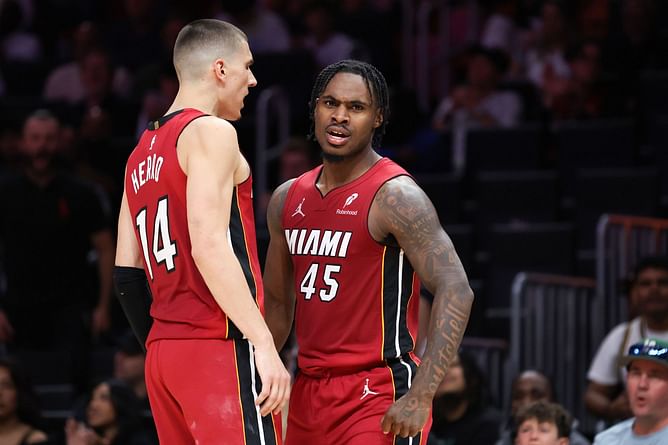 "He's a pitbull": Tyler Herro heaps praise on Heat guard for clutch plays in Miami win