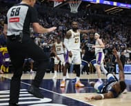 Lakers, Timberwolves, game four of the NBA playoffs. - Source: Getty