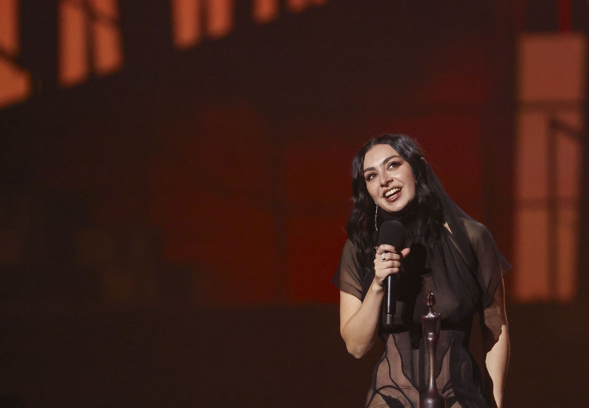 Charli XCX at the BRIT Awards 2025 - Show - (Image via Getty)