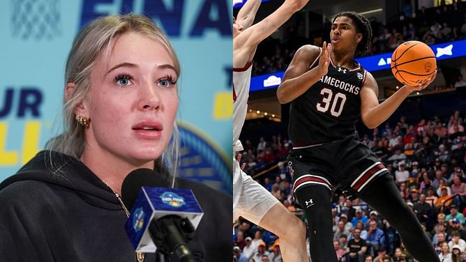 Chloe Kitts drops hilarious reaction to fan edit of BF Collin Murray-Boyles in South Carolina WBB jersey