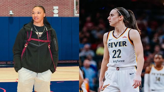 "Caitlin Clark is gonna love that 6'7 wingspan" - WNBA fans hyped as rookie Makayla Timpson sparks early chemistry with Fever star