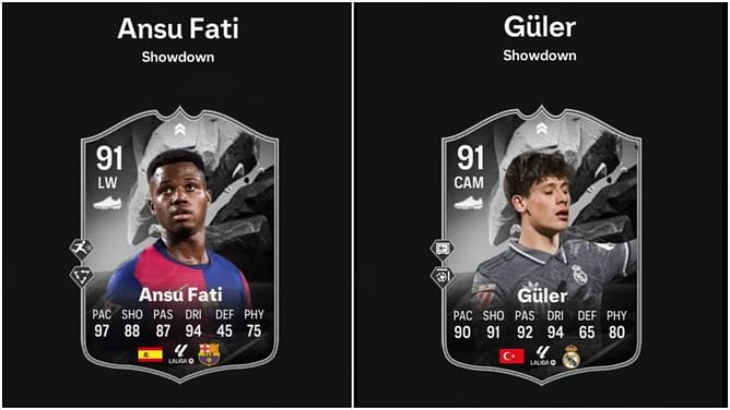 EA FC 25 Ansu Fati vs Arda Guler Showdown SBCs: All tasks and cheapest solutions