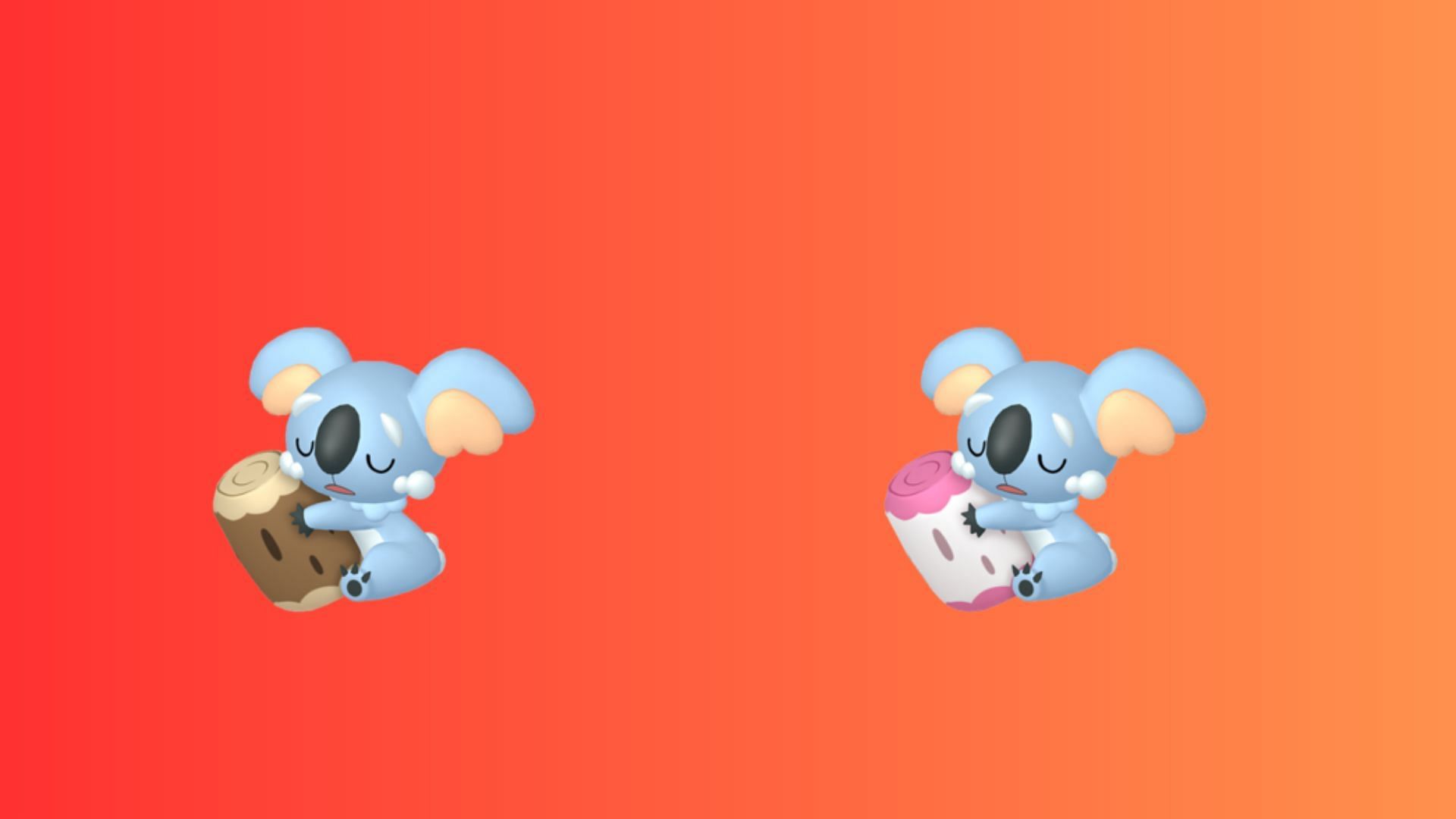 Komala and its Shiny form in Pokemon GO (Image via The Pokemon Company)