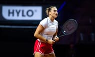 Aryna Sabalenka at the Porsche Tennis Grand Prix 2025. (Photo: Getty)