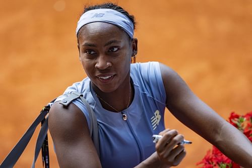 Coco Gauff at the Mutua Madrid Open - Day Five - Source: Getty