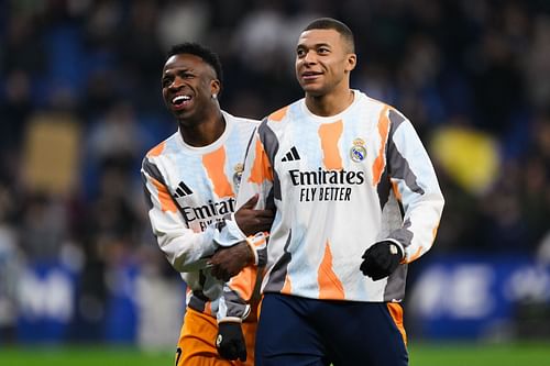 L to R: Vini and Mbappe - Source: Getty