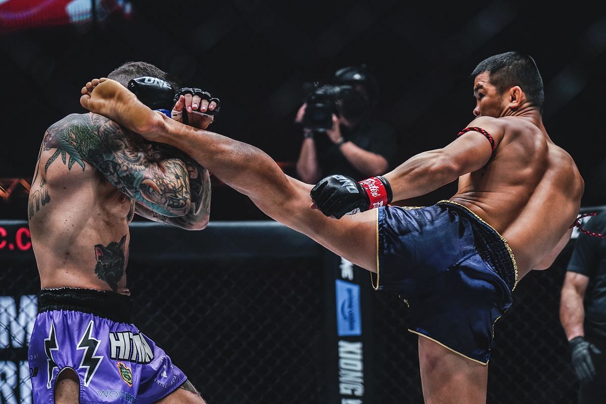Liam Harrison (left), Nong-O Hama (right) [Photo via ONE Championship]