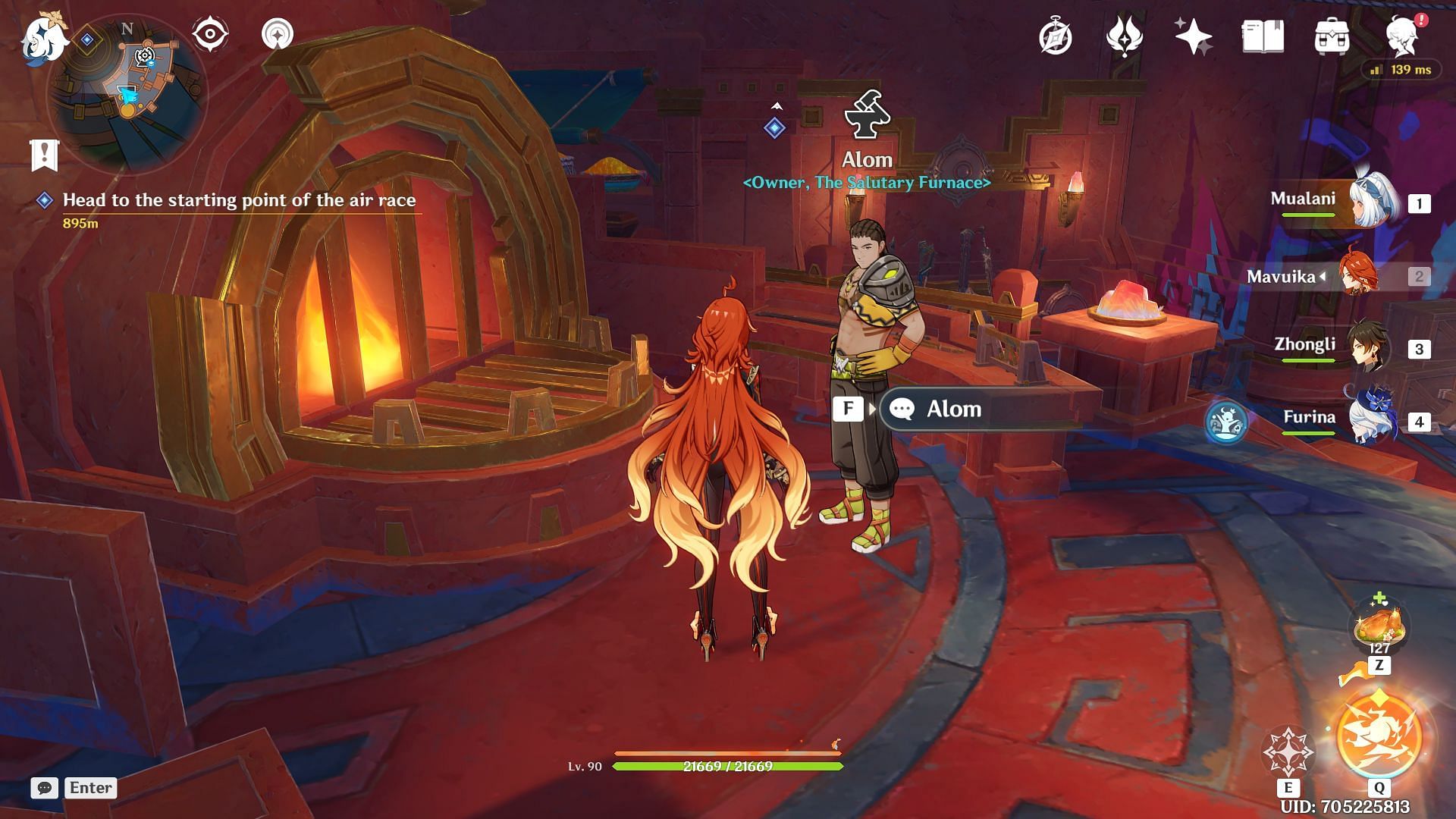Purchase the Flute of Ezpitzal Blueprint from Alom to craft it (Image via Sportskeeda Gaming || HoYoverse)