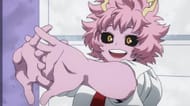 Mina Ashido as seen in anime (Image via Bones)