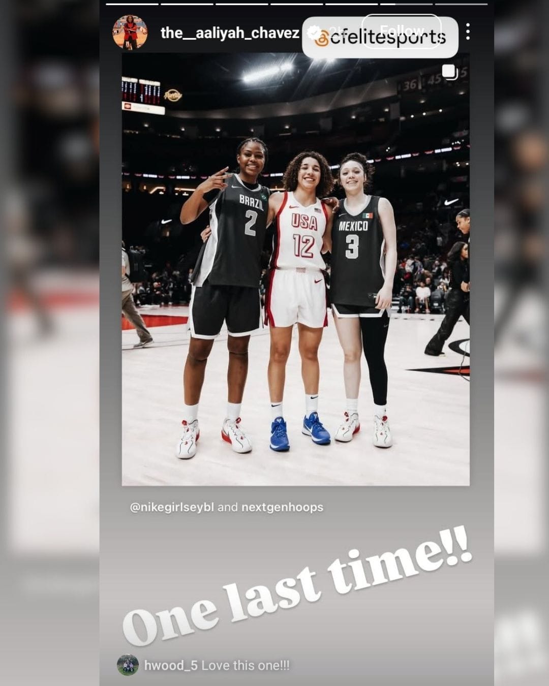 Oklahoma commit Aaliyah Chavez shares 3word message on a snap