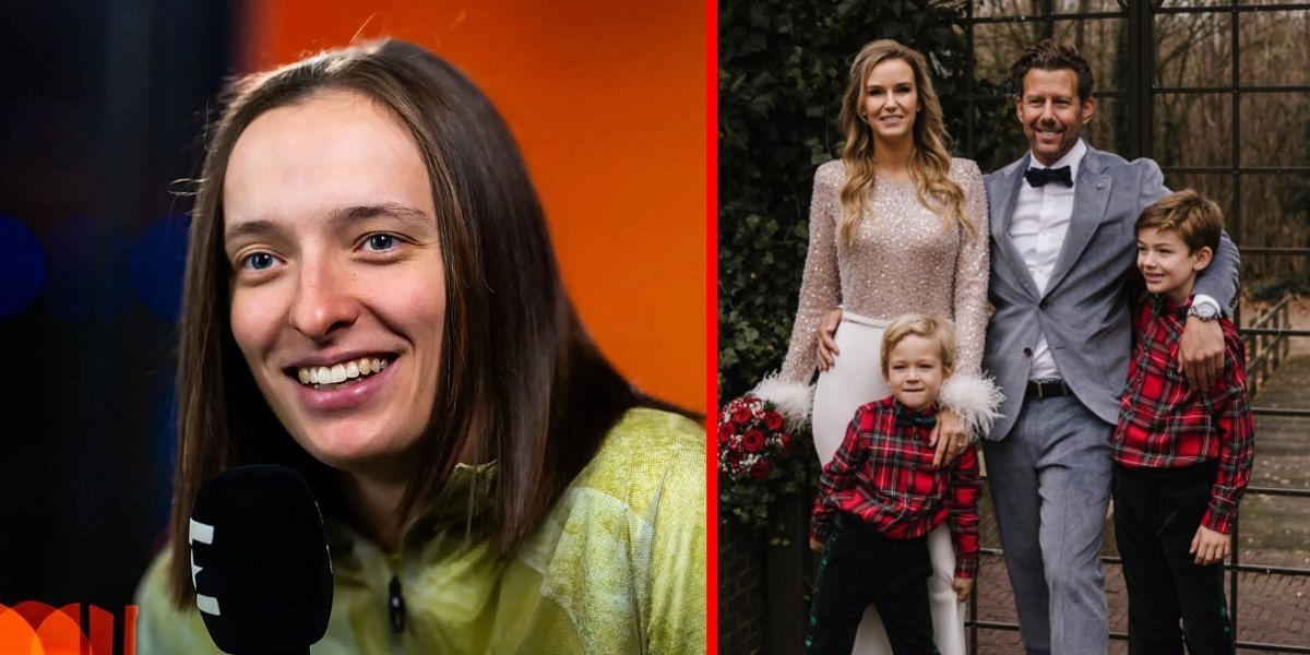 Iga Swiatek (L) Wim Fissette and his family (R) | Getty (L) Instagram @jasmienclijsner (R))