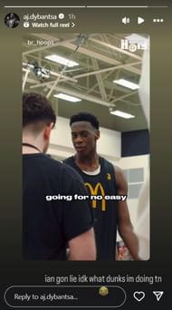 AJ Dybantsa Instagram