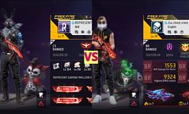 Represent Gaming vs AK FF: किसके Free Fire MAX में बेहतर स्टैट्स हैं?