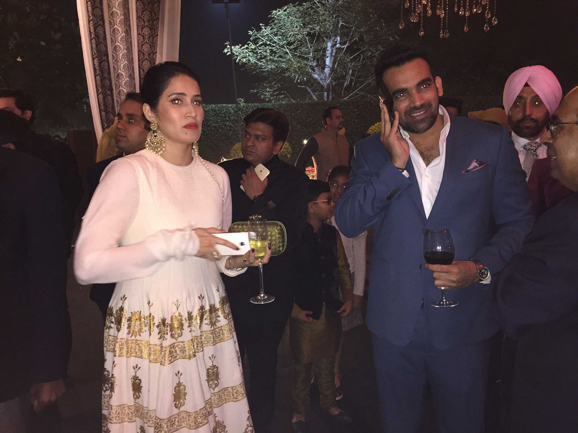 Wedding Reception Of Indian Cricketer Yuvraj Singh And Bollywood Actor Hazel Keech - Source: Getty