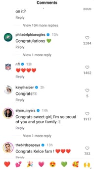 Bryce Harper's wife Kayla congratulates Jason Kelce & wife Kylie