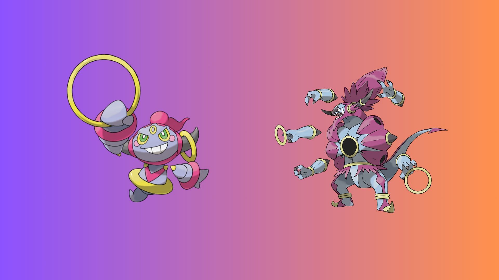 Hoopa and Hoopa-Unbound in Pokemon (Image via The Pokemon Company)