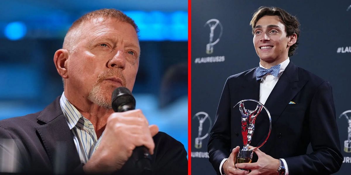 Boris Becker (L) Mondo Duplantis (R) | Getty