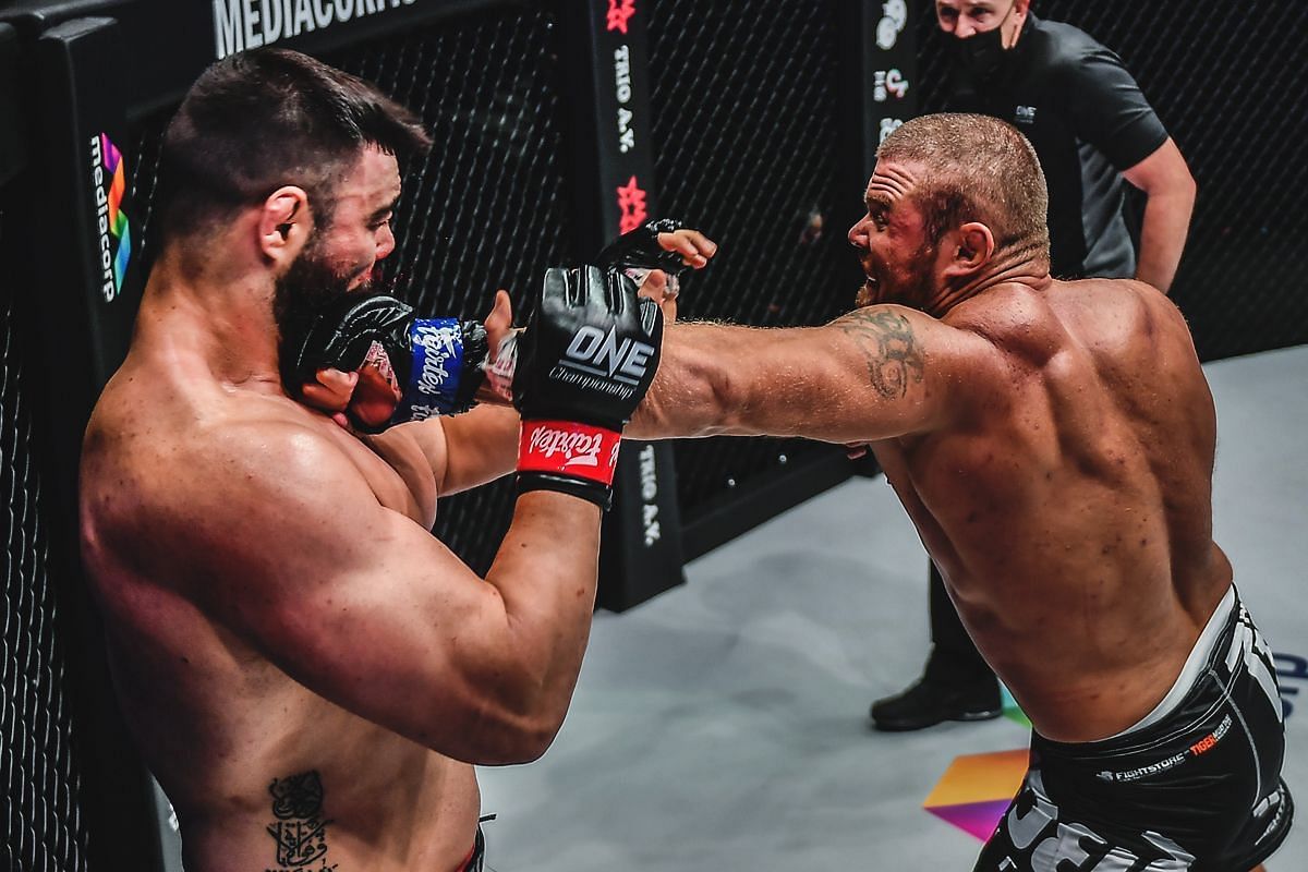 Anatoly Malykhin made short work of Amir Aliakbari. [Photo via: ONE Championship]