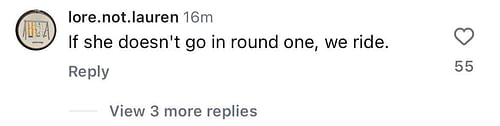 An IG user says South Carolina fans will "ride" for Morrow