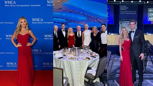 Hunt's photos on Instagram from the White House Correspondent's Dinner. (Photos via Instagram)
