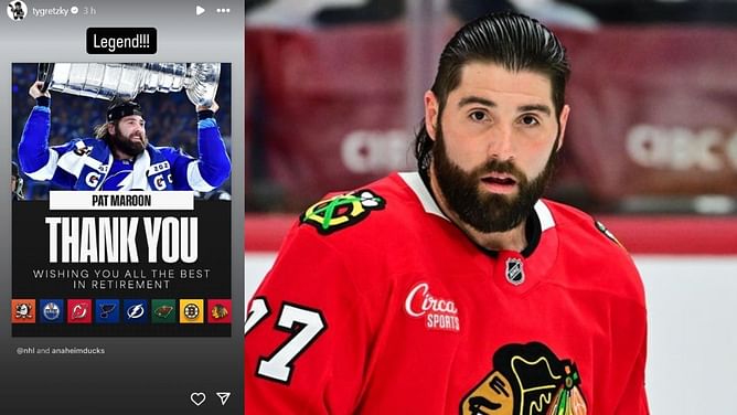Wayne Gretzky’s son Trevor drops 1-word tribute to Pat Maroon’s retirement