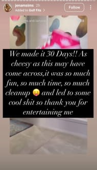 Still from Brooks Koepka's wife Jena Sims' Instagram story/@jenamsims