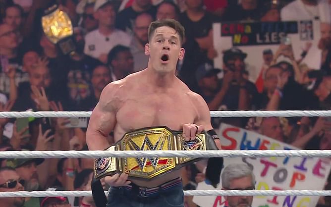 [WATCH] John Cena's wicked reaction after winning the WWE Title captured after WrestleMania 41 goes off the air