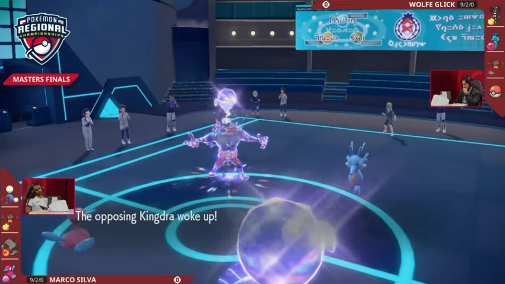 A scene from a Pokemon VGC tournament