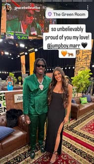 Still from Shemar Stewart's girlfriend Grace's Instagram story/@gracebelleuribe