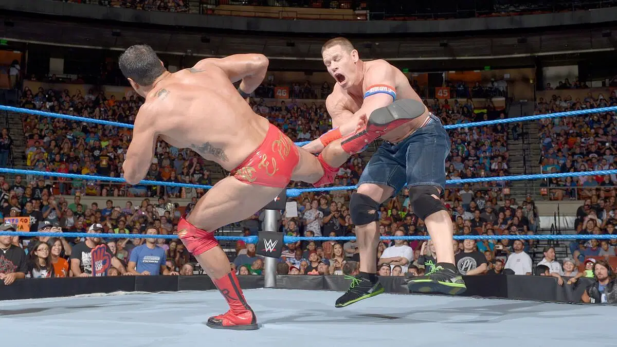 Del Rio vs. John Cena. [Photo credit: WWE.com]