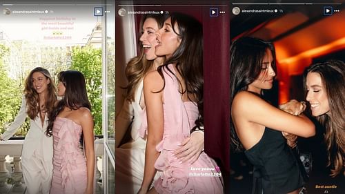 Alexandra Saint Mluex's IG Story [Image Source: @alexandrasaintmleux/Instagram]