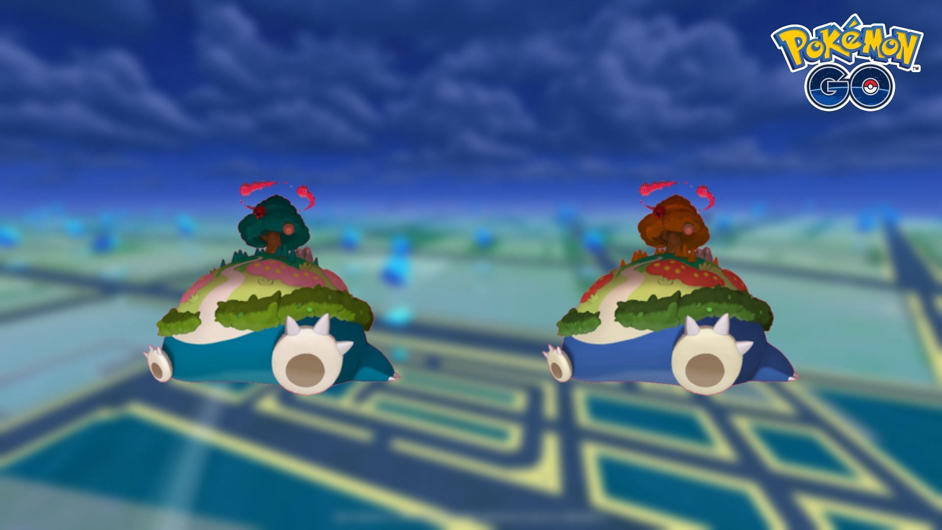 Gigantamax Snorlax and its Shiny form (Image via The Pokemon Company)