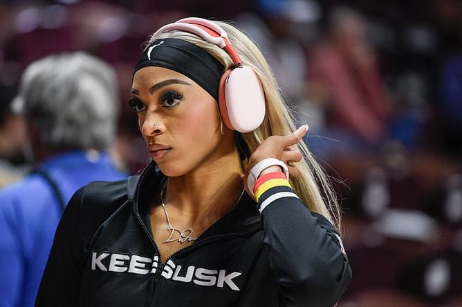 "She blown up since she guarded Caitlin Clark" - WNBA fans react to Dallas Wings' DiJonai Carrington signing with Reebok