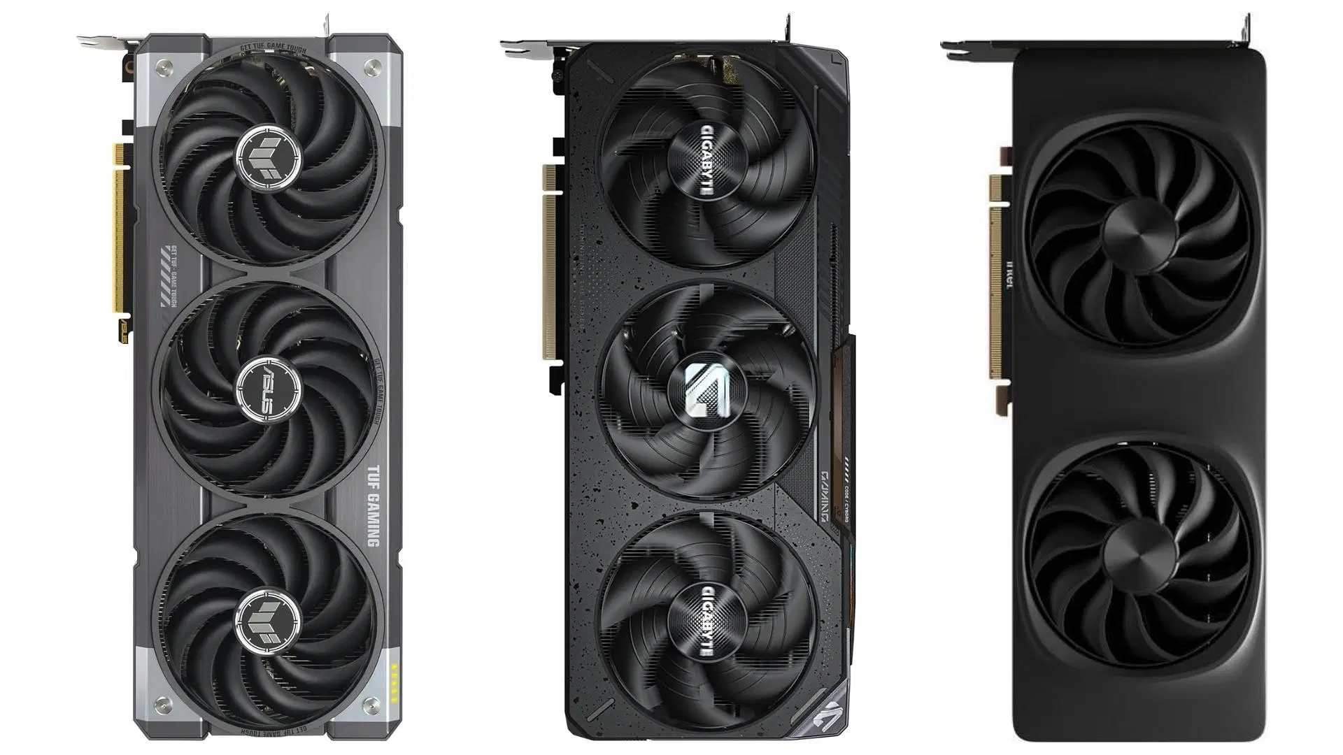 Nvidia, AMD, and Intel have launched multiple 1440p gaming GPUs (Image via Newegg and Amazon)