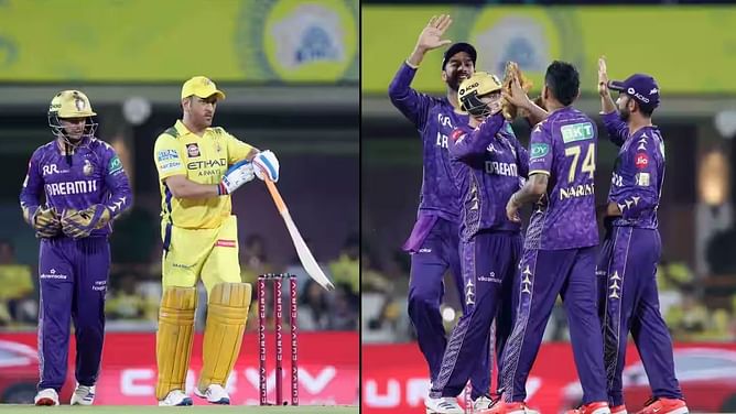 IPL 2025: CSK का KKR के गेंदबाजों ने किया बुरा हाल, घर पर चेन्नई की टीम हुई शर्मसार; एमएस धोनी भी रहे फ्लॉप