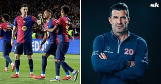 Luis Figo makes feelings clear with response when asked if Barcelona can win treble this season