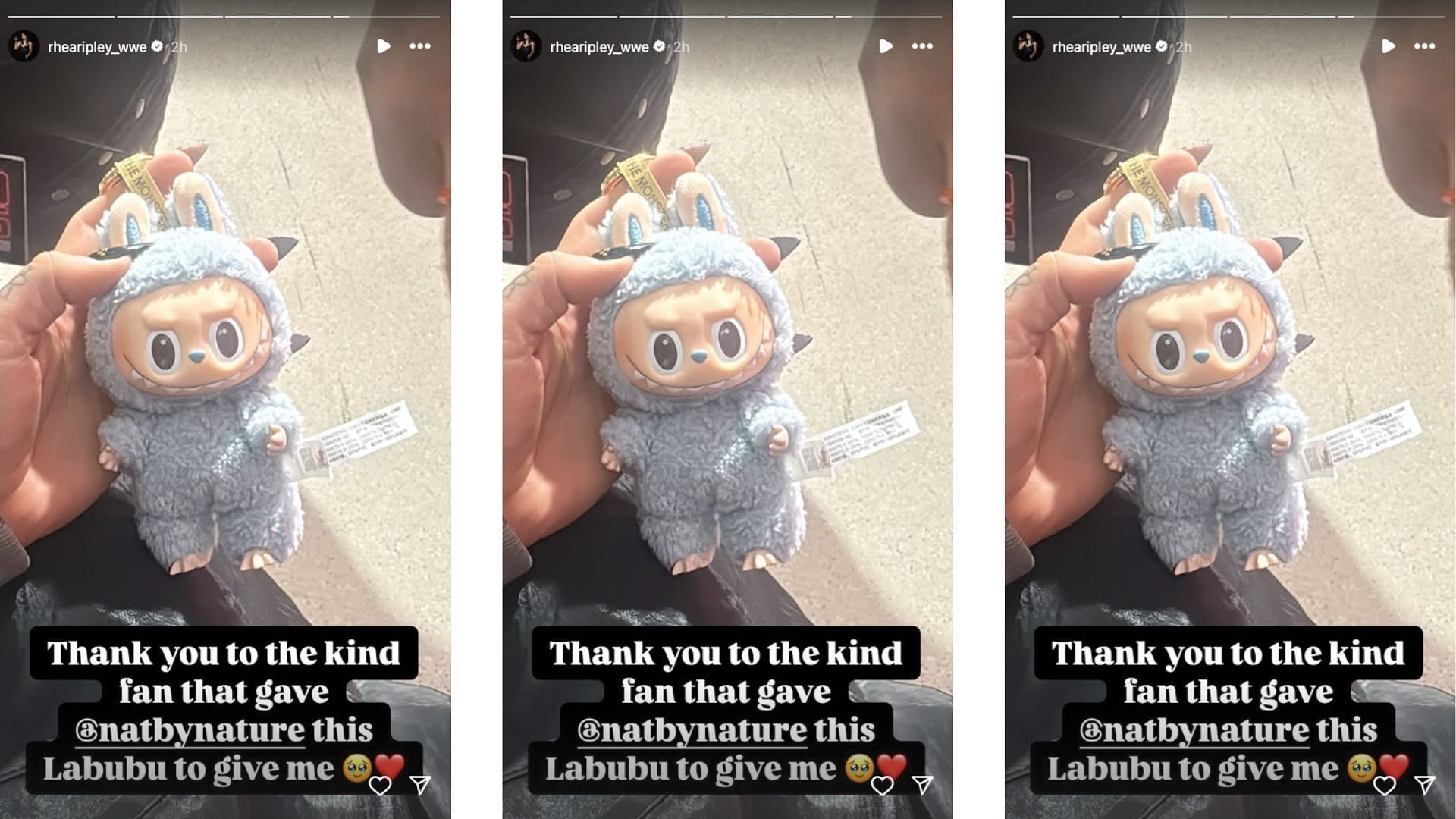 Ripley sent a heartfelt message ahead of RAW. [Image credit: Screenshot of Rhea Ripley&#039;s Instagram story]