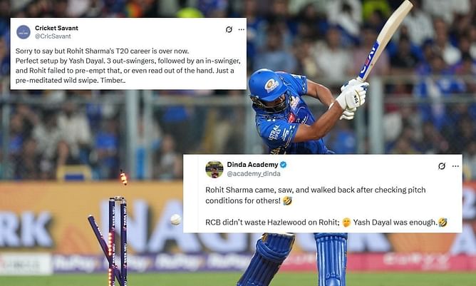 'इंपैक्ट प्लेयर 0 इंपैक्ट के साथ,' RCB के खिलाफ भी फ्लॉप हुए रोहित शर्मा; फैंस ने हिटमैन को जमकर किया ट्रोल