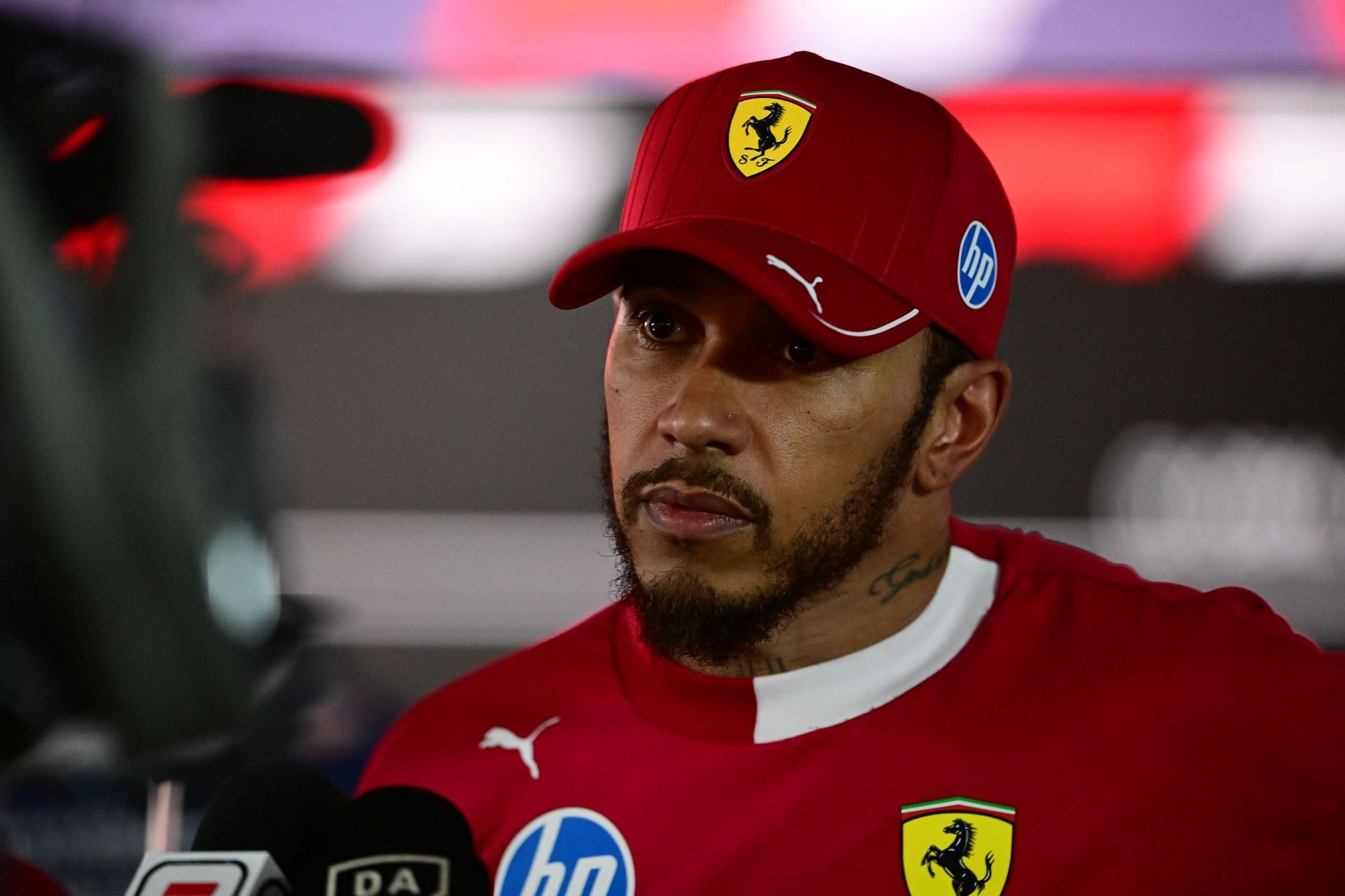 Lewis Hamilton at F1 Grand Prix of Bahrain - Qualifying - Source: Getty