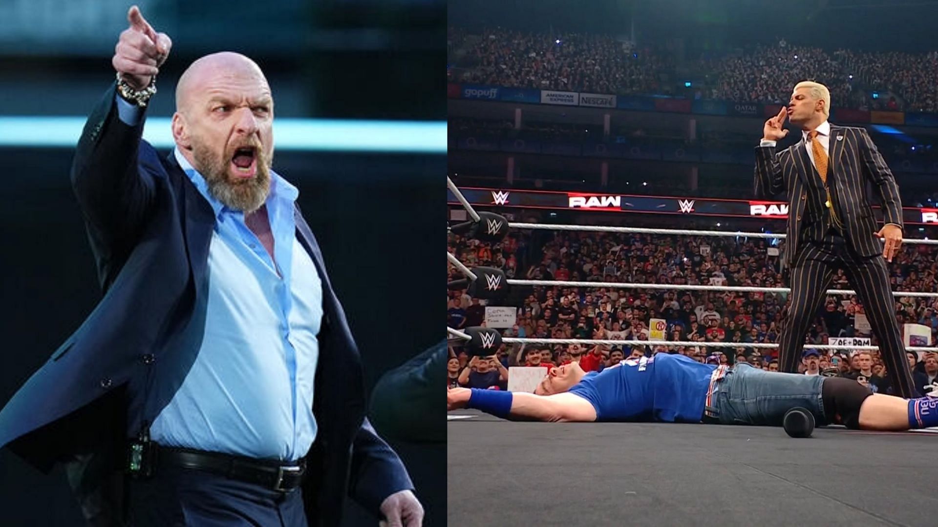 Triple H is the head of WWE creative! (images from WWE