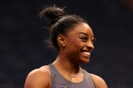 Simone Biles at the 2024 U.S. Olympic Team Gymnastics Trials. (Photo by Getty Images)
