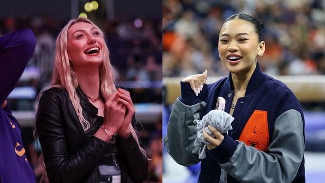 Cameron Brink reacts in 2 words to Sunisa Lee fangirling over her Knicks courtside appearance