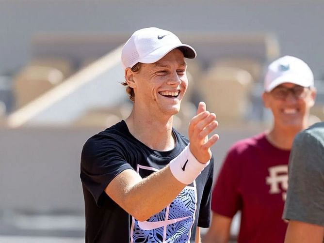 Jannik Sinner's first official practice emerges as World No. 1 trains with Jack Draper ahead of return after ban