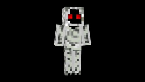 The Entity 303 figure in the game (Image via MC Creepypasta)