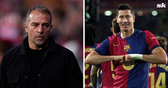 “We’ll be happy about that” - Barcelona coach Hansi Flick breaks silence on Robert Lewandowski’s hamstring injury