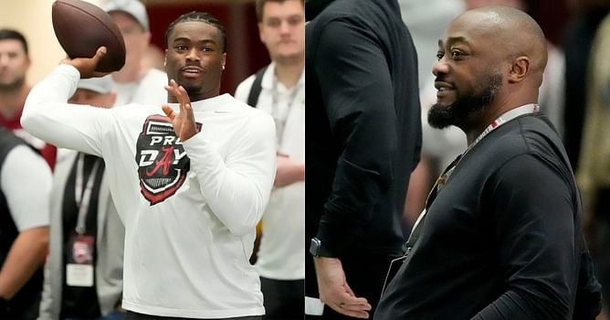 Jalen Milroe makes feelings known on Pro Day dinner with Steelers HC Mike Tomlin