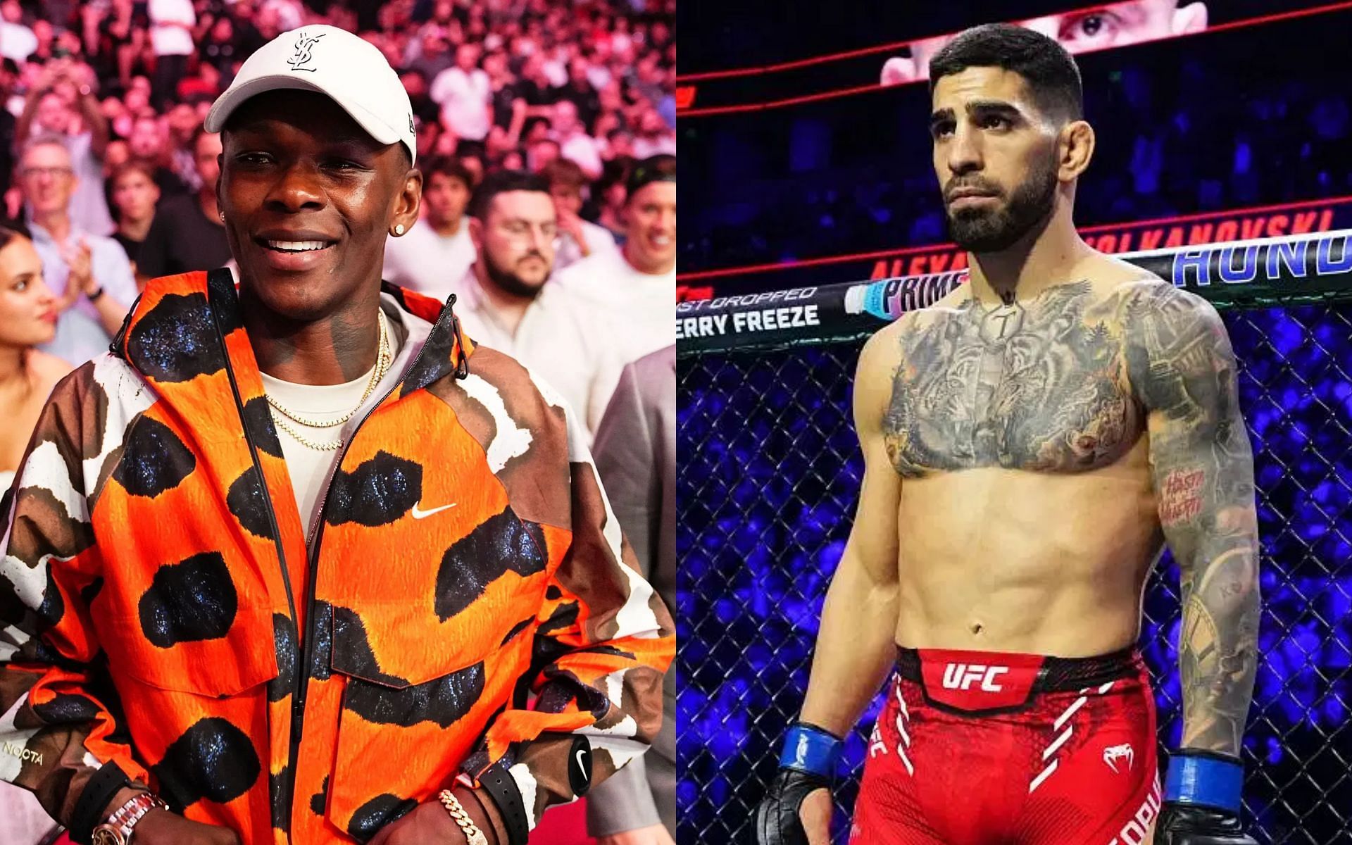 Former UFC champ Israel Adesanya shares thoughts on seeing John Cena compete at WrestleMania, UFC contenders involved in social media beef, Ilia Topuria discusses retirement timeline [Image courtesy: Getty Images]