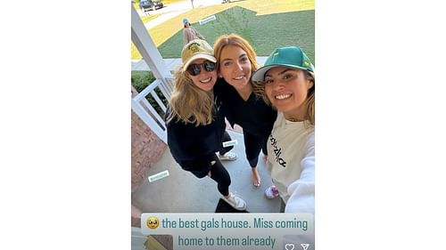Amanda Balionis shared a story of her Masters house (Instagram/balionis)